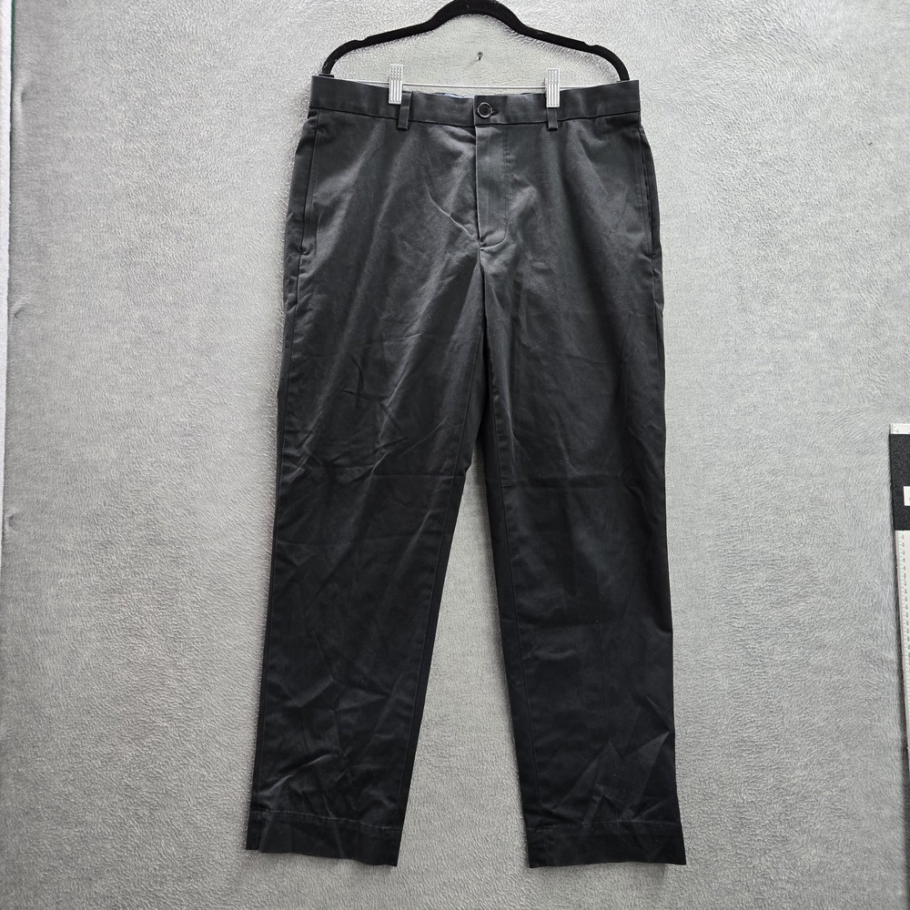Brooks Brothers Men Pants 35X30 Black Chino Clark Fit Advantage Lightweight